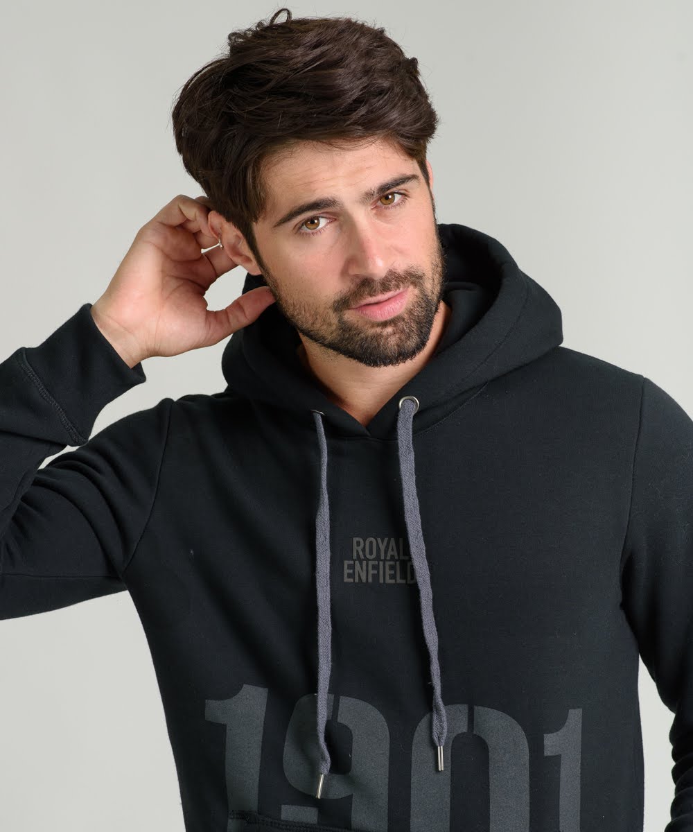 Buzo Hoodie Estampado De Frisa Con Capucha / Hombre - Mujer